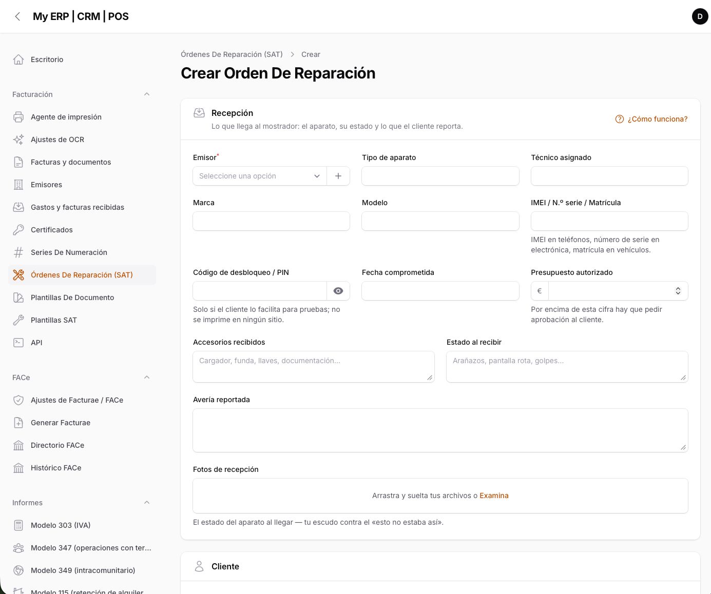Repair order