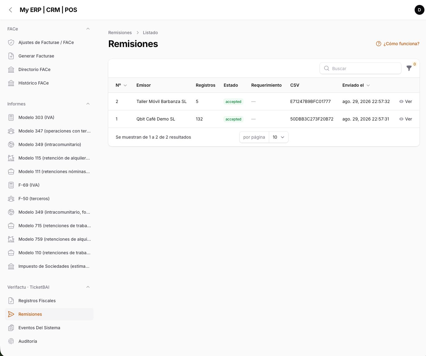 Reports navigation